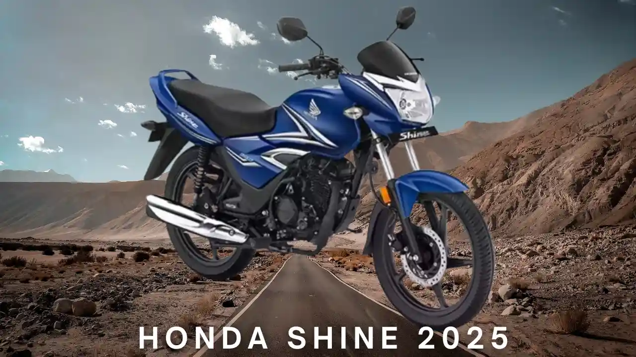 Honda Shine 2025 bike with digital meter and sleek new design